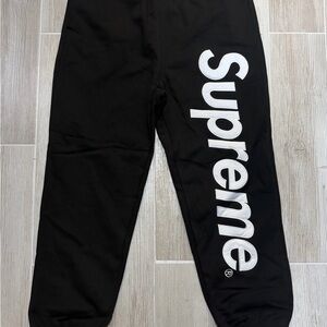 Black Supreme Sweatpants - Size M